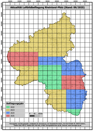 Aktualität Luftbildbefliegung Rheinland-Pfalz (Stand: 09/2025), nicht barrierefrei