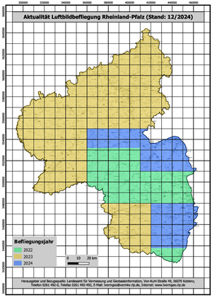 Aktualität Luftbildbefliegung Rheinland-Pfalz (Stand: 02/2024), nicht barrierefrei